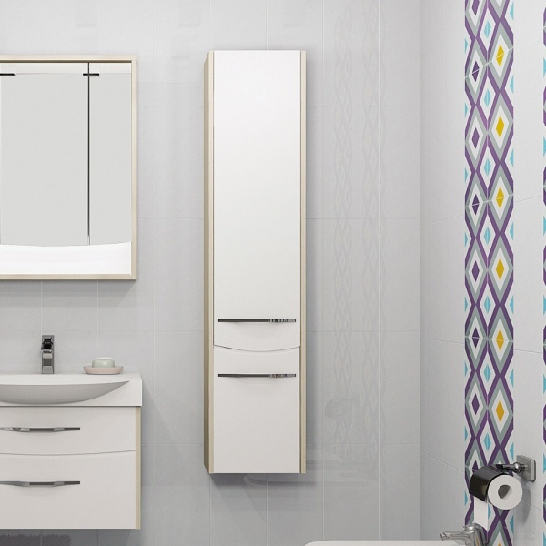 ИНФИНИТИ шкаф колонна подвесная ясень правая ИНФИНИТИ шкаф колонна подвесная ясень правая