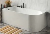 Ванна акриловая Azario LUTON 1700x800x580 пристенная, в комплекте с сифоном и металлической рамой, левая, белая (LUT17080 L) в Сочи и Адлере