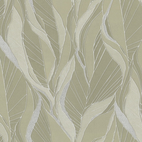 Обои Lalique виниловые горячего тиснения на флизелиновой основе, 1,06*10м, Мотив Зеленый 