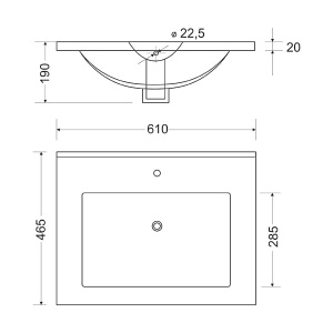 Next 60 раковина керамическая в Сочи и Адлере