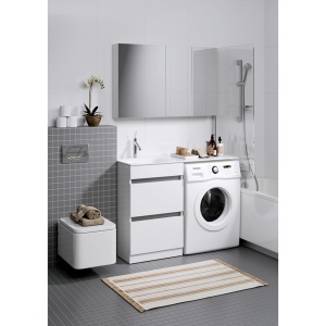 FORMA 55 Тумба с двумя полноразмерными ящиками, с раковиной ФОРМА 115 (Ш115хВ88хГ50) FOR01052L+Форма 115  в Сочи и Адлере FORMA 55 Тумба с двумя полноразмерными ящиками, с раковиной ФОРМА 115 (Ш115хВ88хГ50) FOR01052L+Форма 115  в Сочи и Адлере