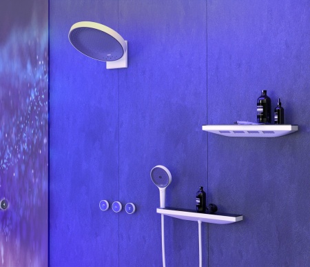 26843700 HG FixFit Porter-набор 500 с полкой, левосторонний, белый матовый в Сочи и Адлере