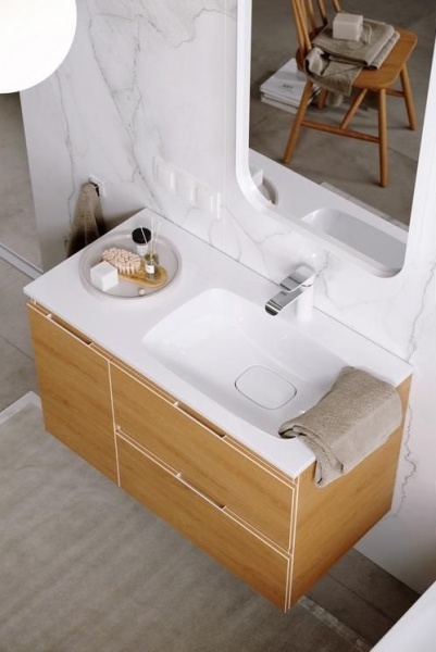 ACCENT 90 Тумба с умывальником Malaga 900 правая,  цвет дуб золотой, ACC0109RDZ+Mal.09.04.D-R в Сочи и Адлере ACCENT 90 Тумба с умывальником Malaga 900 правая,  цвет дуб золотой, ACC0109RDZ+Mal.09.04.D-R в Сочи и Адлере