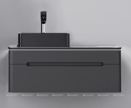 Shi.01.100-M/P/A Тумба Shine 100 с МФМ подвесная антрацит JORNO в Сочи и Адлере