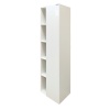 COMFORTY Шкаф-колонна "Милан-40" белый глянец в Сочи и Адлере