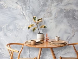 Обои Victoria Stenova Odyssey, Винил горячего тиснения, 1.06*10.05м, Св.Серый мотив в Сочи и Адлере