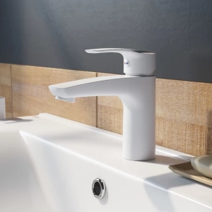 Смеситель для умывальника, белый матовый, Ray, IDDIS, RAYWT00i01 в Сочи и Адлере Смеситель для умывальника, белый матовый, Ray, IDDIS, RAYWT00i01 в Сочи и Адлере