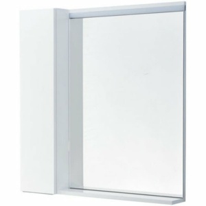 Рене Зеркальный шкаф 80 Белый/Грецкий орех Рене Зеркальный шкаф 80 Белый/Грецкий орех