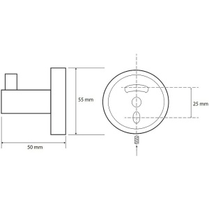 CORAL: Одинарный крючок для одежды в Сочи и Адлере