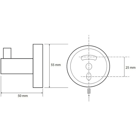 CORAL: Одинарный крючок для одежды в Сочи и Адлере