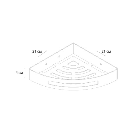 "HOTEL" Полка угловая одноэтажная золото-сатин FX-31003L в Сочи и Адлере