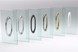 Дверь в душевой проем EP-F-2 155 08 01 правая профиль хром глянец стекло прозрачное открытие вовнутрь, ручка квадро в Сочи и Адлере