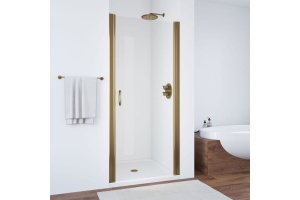 Дверь в душевой проем ЕР 80 05 01 профиль бронза стекло прозрачное