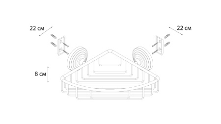 Мыльница решётка угловая Retro в Сочи и Адлере