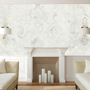 Обои Euro Decor Byzantium, винил на флизелиновой основе, 1,06*10,05м, Белый мотив в Сочи и Адлере