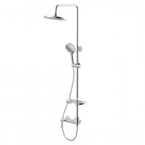 Смеситель Lemark Minima LM3862C для ванны и душа с верхней душевой лейкой "Тропический дождь", хром Смеситель Lemark Minima LM3862C для ванны и душа с верхней душевой лейкой "Тропический дождь", хром