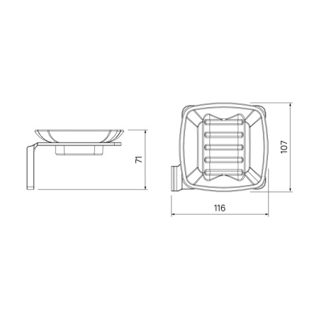 Мыльница, матовое стекло, сплав металлов, Slide, графит, IDDIS, SLIGMG0i42 в Сочи и Адлере
