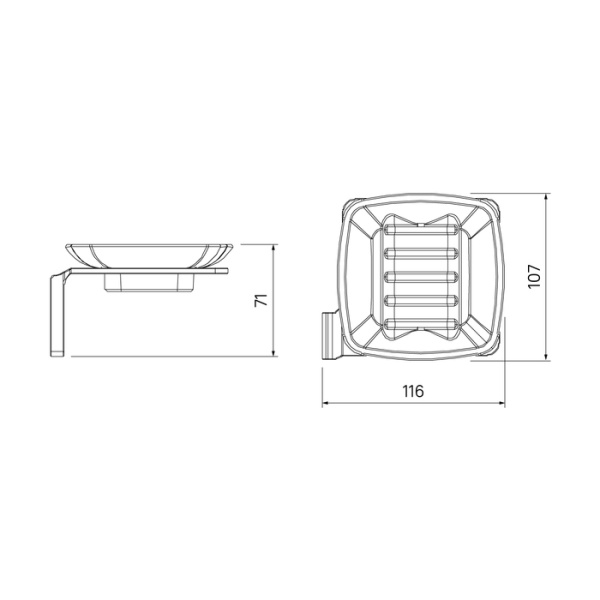Мыльница, матовое стекло, сплав металлов, Slide, графит, IDDIS, SLIGMG0i42 в Сочи и Адлере