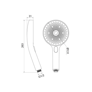 Лейка для душа, черная, SpaHome, IDDIS, SPA3F0Bi18 в Сочи и Адлере Лейка для душа, черная, SpaHome, IDDIS, SPA3F0Bi18 в Сочи и Адлере