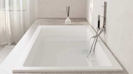 Ванна встраиваемая Salini CASCATA KIT S-Sense Матовая 180х80 см (104513M) в Сочи и Адлере