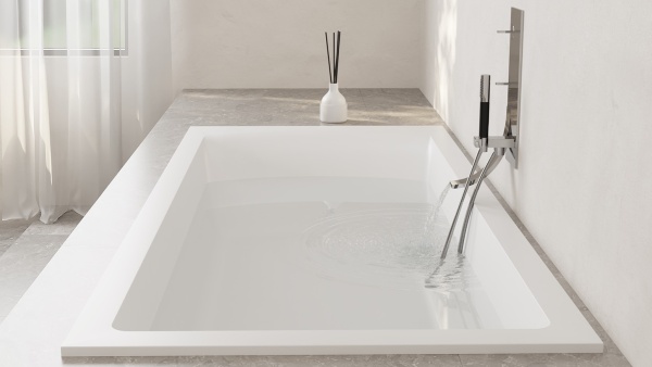 Ванна встраиваемая Salini CASCATA KIT S-Sense Матовая 180х80 см (104513M) в Сочи и Адлере