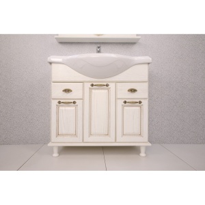 ЖЕРОНА 105 тумба-умывальник белое золото БЕЗ раковины в Сочи и Адлере ЖЕРОНА 105 тумба-умывальник белое золото БЕЗ раковины в Сочи и Адлере