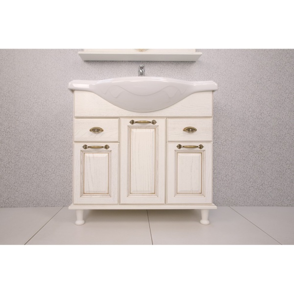 ЖЕРОНА 105 тумба-умывальник белое золото БЕЗ раковины в Сочи и Адлере ЖЕРОНА 105 тумба-умывальник белое золото БЕЗ раковины в Сочи и Адлере