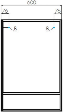Флай 60 Зеркало-Шкаф белый, дуб крафт в Сочи и Адлере