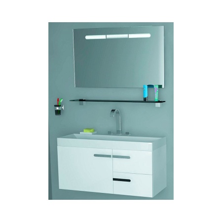 ЕВРОПА 100 Зеркало с подстветкой, выключателем и возможностью крепить вертикально (Ш100хВ60хГ4) в Сочи и Адлере