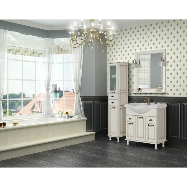 ЖЕРОНА шкаф-колонна белое золото левый в Сочи и Адлере ЖЕРОНА шкаф-колонна белое золото левый в Сочи и Адлере