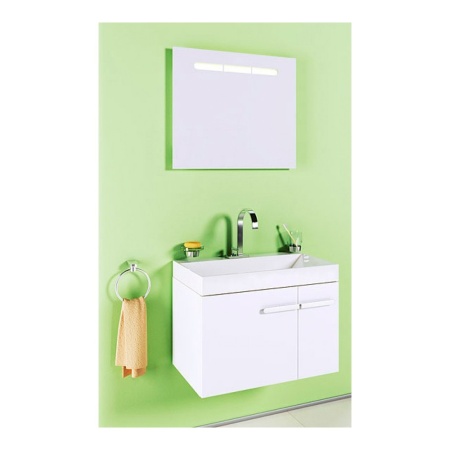 ЕВРОПА 70 Зеркало с подстветкой, выключателем и возможностью крепить вертикально и горизонтально (Ш70хВ60хГ4) в Сочи и Адлере