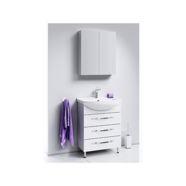 МС 60 Зеркальный шкаф с двумя дверьми на петлях с плавным закрыванием (Ш60хВ70хГ15) в Сочи и Адлере МС 60 Зеркальный шкаф с двумя дверьми на петлях с плавным закрыванием (Ш60хВ70хГ15) в Сочи и Адлере