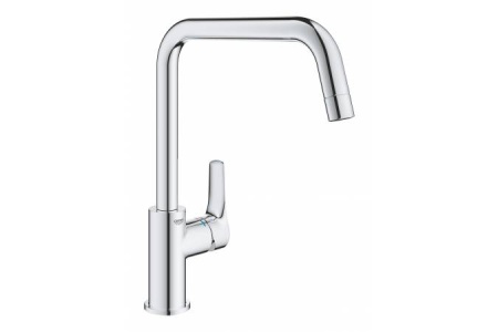 30567000 GROHE Eurosmart 2021 Смеситель для кухонной мойки, U-образный высокий излив,цвет Хром