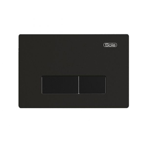 Клавиша Sole S0120 black к системе инсталляции Sole для подвесного унитаза, без толкателей 