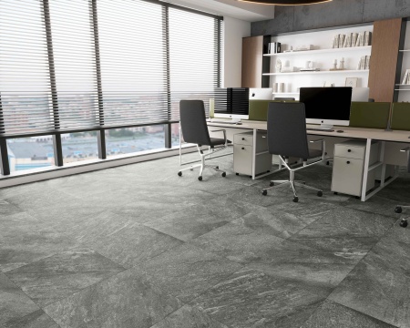 Керамогранит Quartzite Nero punch matt 9мм 60*60 R10 в Сочи и Адлере