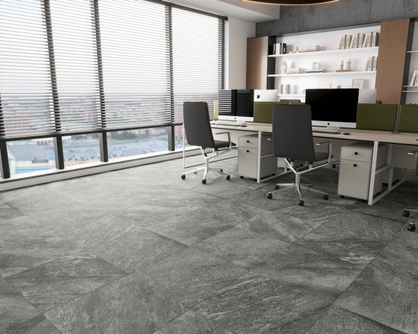 Керамогранит Quartzite Nero punch matt 9мм 60*60 R10 в Сочи и Адлере Керамогранит Quartzite Nero punch matt 9мм 60*60 R10 в Сочи и Адлере