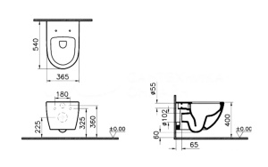 Sento Rim-ex подвесной безободковый унитаз (сиденье 130-003-009 приобретается дополнительно) в Сочи и Адлере Sento Rim-ex подвесной безободковый унитаз (сиденье 130-003-009 приобретается дополнительно) в Сочи и Адлере