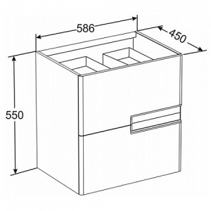 Тумба под раковину Roca Victoria Nord Ice Edition 60 см, подвесная, белый (Z.RU93.0.273.0) в Сочи и Адлере Тумба под раковину Roca Victoria Nord Ice Edition 60 см, подвесная, белый (Z.RU93.0.273.0) в Сочи и Адлере