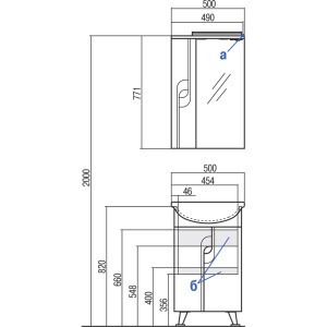 ПАНДА Зеркало-шкаф  50 (5) в Сочи и Адлере ПАНДА Зеркало-шкаф  50 (5) в Сочи и Адлере