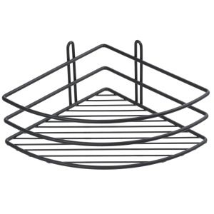 Полка Fixsen FX-710B-1 угловая, черная