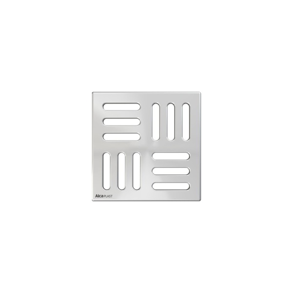 Сливной трап 105 × 105/50, подводка – боковая, решетка – нержавеющая сталь, гидрозатвор – комб в Сочи и Адлере