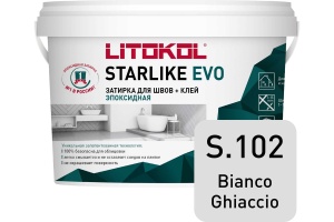 Заполнитель эпоксидный для швов S.102 STARLIKE EVO BIANKO GHIACCIO 2,5кг. в Сочи и Адлере Заполнитель эпоксидный для швов S.102 STARLIKE EVO BIANKO GHIACCIO 2,5кг. в Сочи и Адлере