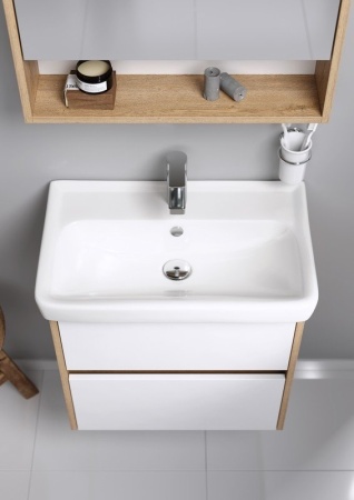 СИТИ 60 Тумба ДУБ БАЛТИЙСКИЙ подвесная, два ящика Без раковины  в Сочи и Адлере