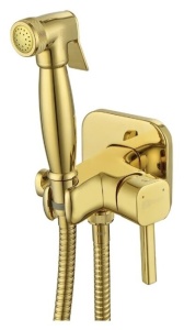 Смеситель Lemark Solo LM7165G с гигиеническим душем, встраиваемый, золото Смеситель Lemark Solo LM7165G с гигиеническим душем, встраиваемый, золото