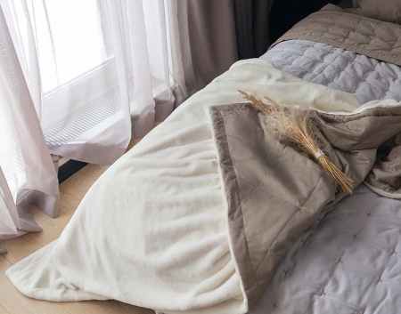 Плед меховой MILKY SHAKE, МАТЕРИАЛ: Искусственный мех, СОСТАВ: 100% хлопок, Мех-Полиэстер, РАЗМЕР: 140х200 см в Сочи и Адлере