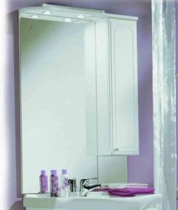 Майами 75 зеркало-шкаф левый  Майами 75 зеркало-шкаф левый