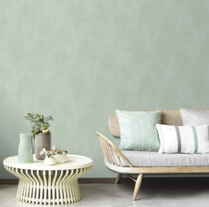 Обои Erismann Nova, винил горячего тиснения на флизелиновой основе, 1,06*10м, Зелёный однотон в Сочи и Адлере