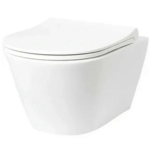 Унитаз без сидения, L3W AVVA подвесной 530x335мм с Rimless , белый (288924)  Унитаз без сидения, L3W AVVA подвесной 530x335мм с Rimless , белый (288924)