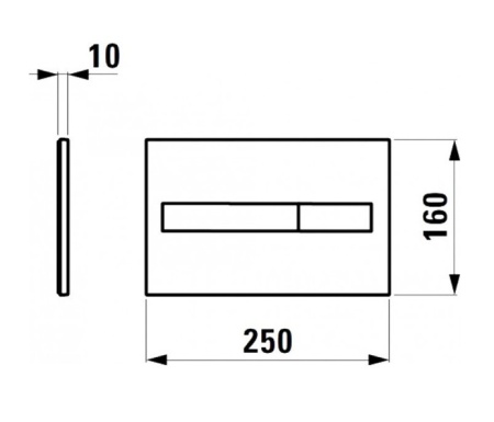LIS смывная клавиша, двойной смыв, цвет хром в Сочи и Адлере