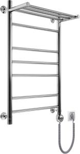 Полотенцесушитель электрический Вид 10 Лесенка с полкой 80*40 правое подключение Полотенцесушитель электрический Вид 10 Лесенка с полкой 80*40 правое подключение